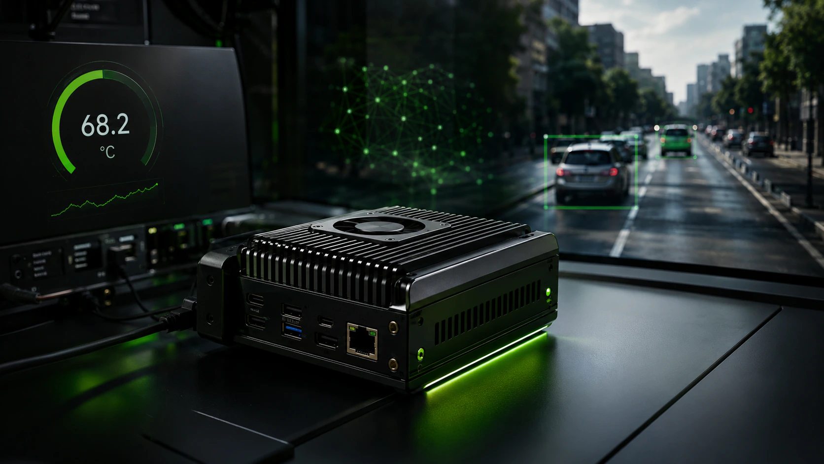 Adaptive Edge AI Controller system interface visual